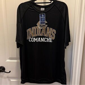 Comanche Indians Black and Gold Short Sleeve Men's Tee (2XL)